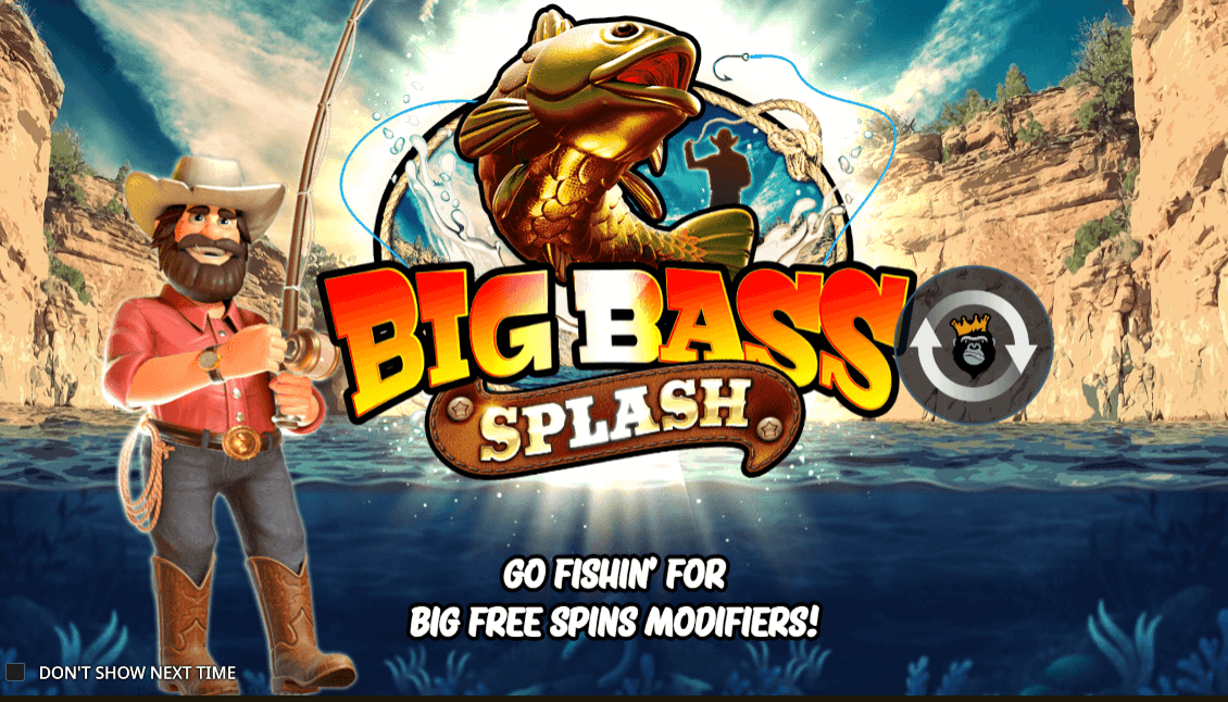 Big Bass Splash opening screen